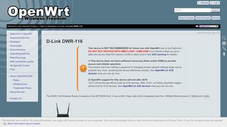 
                            12. OpenWrt Project: D-Link DWR-116