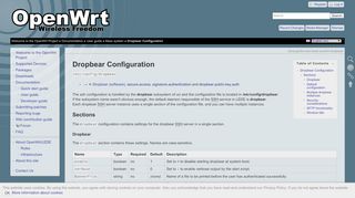 
                            6. OpenWrt Project: Dropbear Configuration