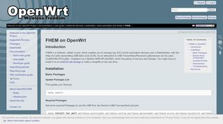 
                            11. OpenWrt Project: FHEM on OpenWrt