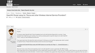 
                            6. OpenWrt Router setup for Tikona and other Wireless Internet ...