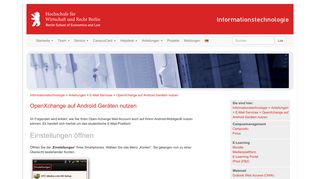 
                            9. OpenXchange auf Android Geräten nutzen - Informationstechnologie