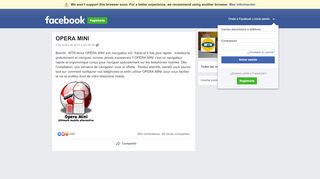 
                            2. OPERA MINI | Facebook