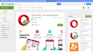 
                            13. Opera Mini - fast web browser - Apps on Google Play