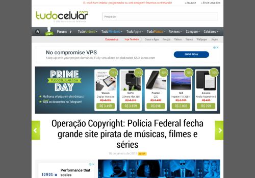 
                            8. Operação Copyright: Polícia Federal fecha grande site ...