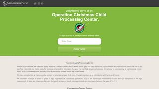 
                            9. Operation Christmas Child Volunteer Registration