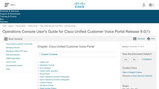 
                            7. Operations Console User's Guide for Cisco Unified Customer Voice ...