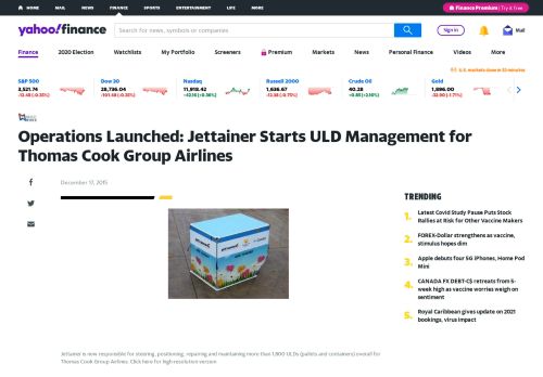 
                            7. Operations Launched: Jettainer Starts ULD Management for Thomas ...