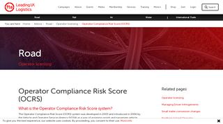
                            9. Operator Compliance Risk Score (OCRS) - Freight Industry ...