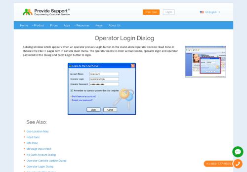 
                            12. Operator Login Dialog | Live Chat Help | Provide Support