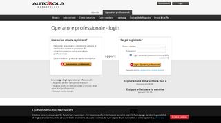 
                            1. Operatori professionali: login all'asta di auto Autorola.it