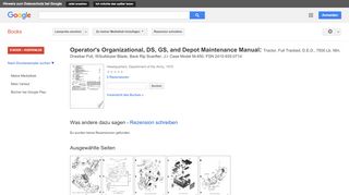 
                            6. Operator's Organizational, DS, GS, and Depot Maintenance Manual: ... - Google Books-Ergebnisseite