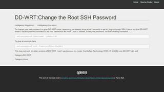 
                            6. oper.io: DD-WRT:Change Root SSH Password