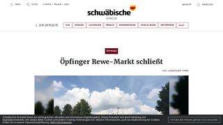 
                            10. Öpfinger Rewe-Markt schließt - Schwäbische - Schwäbische Zeitung