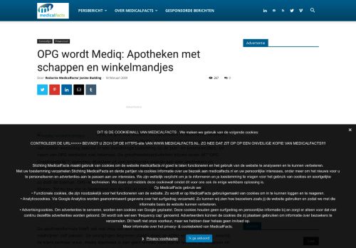 
                            10. OPG wordt Mediq: Apotheken met schappen en winkelmandjes ...