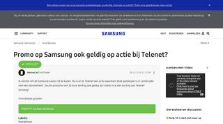 
                            7. Opgelost: Promo op Samsung ook geldig op actie bij Telenet ...