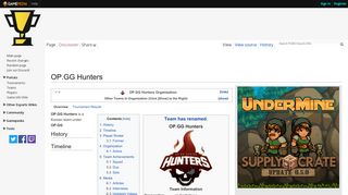 
                            13. OP.GG Hunters - PUBG Esports Wiki