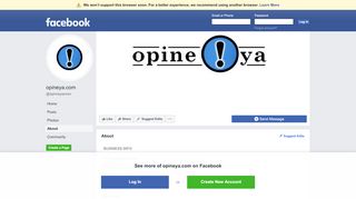 
                            3. opineya.com - About | Facebook