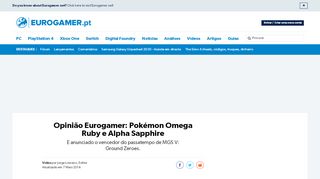 
                            10. Opinião Eurogamer: Pokémon Omega Ruby e Alpha Sapphire ...