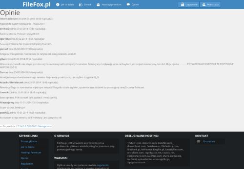 
                            4. Opinie - Filefox.pl - Pobieraj z wielu hostingów premium przy pomocy ...