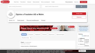 
                            6. Opinie Fosdalen AS Malm - Forum, zarobki, kontakt, telefon i e-mail ...