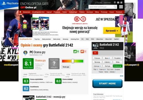 
                            9. Opinie i oceny gry Battlefield 2142 | GRYOnline.pl
