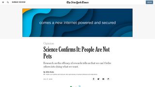 
                            9. Opinion | Science Confirms It: People Are Not Pets - The New York ...