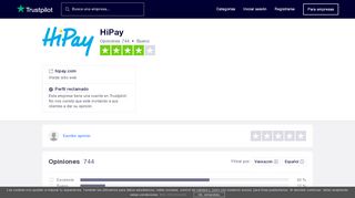 
                            6. Opiniones de HiPay | Lea opiniones de clientes de hipay.com - Trustpilot