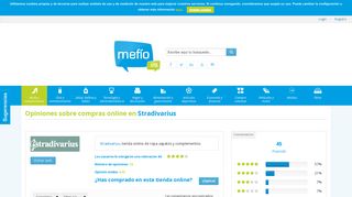 
                            5. Opiniones Stradivarius | Opiniones para comprar online | Mefio.es