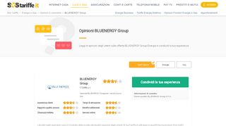 
                            4. Opinioni BLUENERGY Group per il servizio Energia | SosTariffe