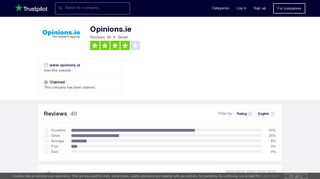 
                            8. Opinions.ie Reviews | Read Customer Service Reviews of www ...