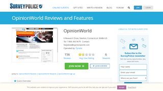 
                            11. OpinionWorld Ranking and Reviews - SurveyPolice