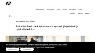 
                            3. Opiskelijan tietojärjestelmät - Aalto-yliopisto - Aalto University
