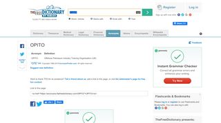 
                            12. OPITO - What does OPITO stand for? The Free Dictionary