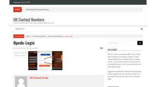 
                            9. opodo-login - UK Contact Numbers