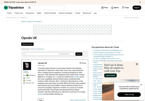 
                            11. Opodo UK - Air Travel Forum - TripAdvisor