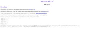 
                            6. oPOSSUM 3.0 Download