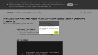 
                            3. Oppdatere programvaren på navigasjonsenheten din (MyDrive Connect)