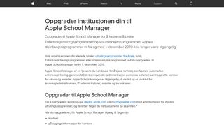 
                            3. Oppgrader institusjonen din til Apple School Manager - Apple Support