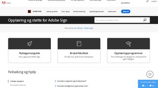 
                            9. Opplæring og støtte for Adobe Sign - Adobe Help Center