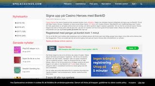 
                            10. Öppna konto på några sekunder med BankID hos Casino Heroes