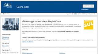 
                            12. Öppna sidor [GUL] - Göteborgs universitet