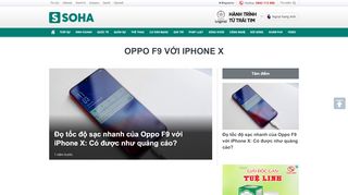 
                            11. Oppo F9 với iPhone X - Soha