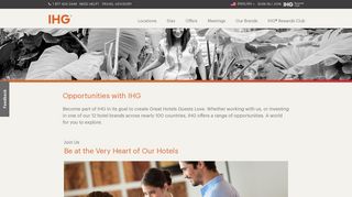 
                            7. Opportunities with InterContinental Hotels Group | IHG - IHG.com