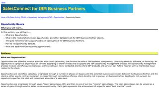 
                            8. Opportunity Basics - IBM