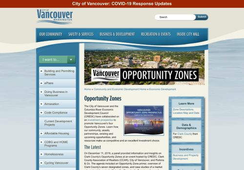 
                            12. Opportunity Zones | City of Vancouver Washington