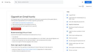 
                            1. Opprett en Gmail-konto - Gmail Hjelp - Google Support