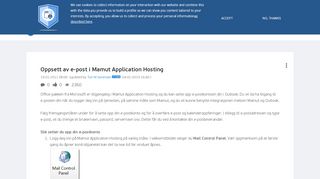 
                            3. Oppsett av e-post i Mamut Application Hosting - Visma Community