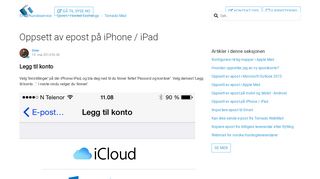 
                            5. Oppsett av epost på mobil og tablet - iPhone / iPad - SYSE Kundeservice