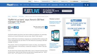 
                            13. 'OpRA hit us hard,' says Xerox's GB fleet manager Val South | Fleet ...