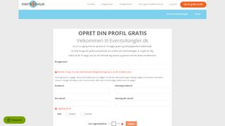 
                            6. Opret gratis profil - Events4Singler